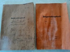 ⚒ 2 x STEIGERAUFTRAGSBUCH