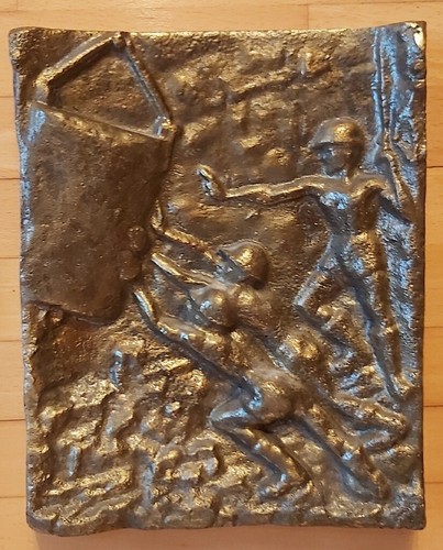 Bergbau schwere bronzeplatte - bergbau,